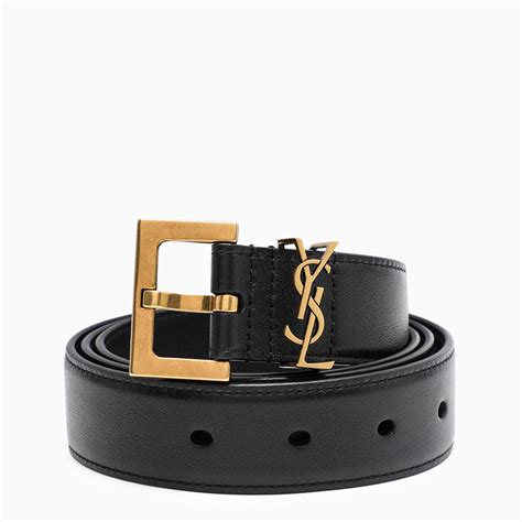 cintura ysl donna nera|cinture saint laurent donna.